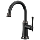 Brizo - The TulhamE Kitchen Collection by Brizo Beverage Faucet - Matte Black  With  Brilliance Black Onyx