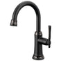Brizo - The TulhamE Kitchen Collection by Brizo Beverage Faucet - Matte Black  With  Brilliance Black Onyx