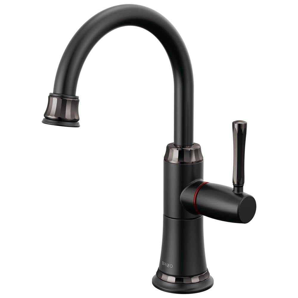 Brizo - The TulhamE Kitchen Collection by Brizo Instant Hot Faucet - Matte Black  With  Brilliance Black Onyx