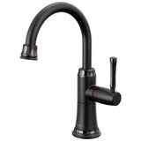 Brizo - The TulhamE Kitchen Collection by Brizo Instant Hot Faucet - Matte Black  With  Brilliance Black Onyx