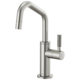 Brizo - Litze Beverage Faucet with Angled Spout and Knurled Handle - Stainless