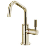 Brizo - Litze Instant Hot Faucet with Angled Spout and Knurled Handle - Polished Nickel