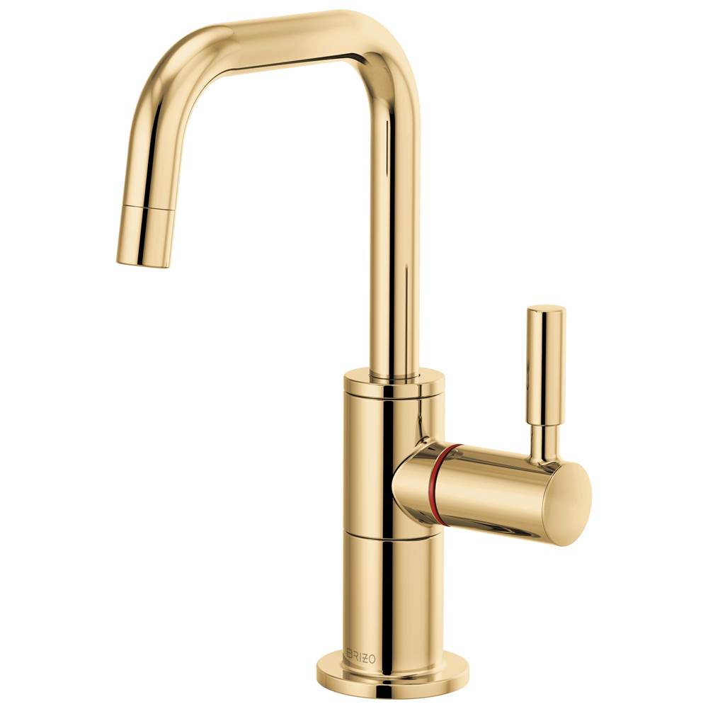 Brizo - Solna Instant Hot Faucet with Square Spout - Polished Gold