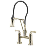 Brizo - Rook Articulating Bridge Faucet - Polished Nickel