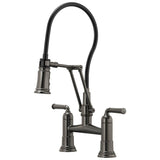 Brizo - Rook Articulating Bridge Faucet - Luxe Steel