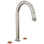 Brizo - Kintsu Widespread Pull-Down Faucet with Arc Spout - Less Handles - Stainless