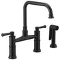 Brizo - Artesso Bridge Faucet with Side Sprayer - Matte Black