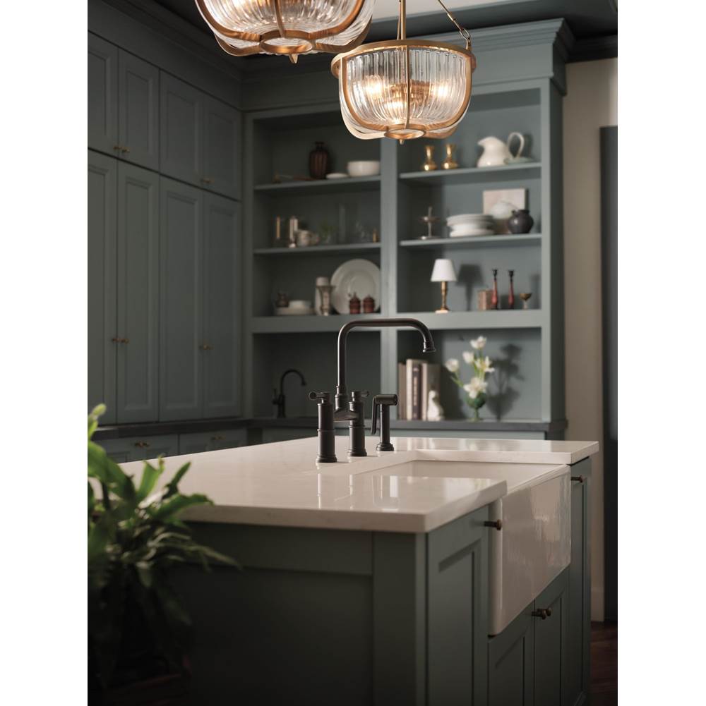 Artesso Bridge Faucet with Side Sprayer