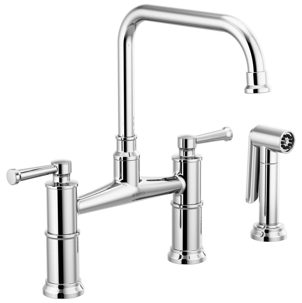 Brizo - Artesso Bridge Faucet with Side Sprayer - Chrome