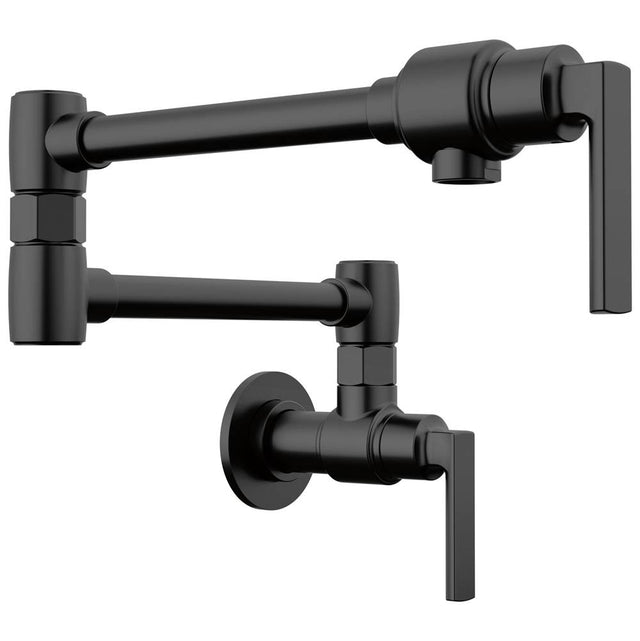 Brizo - Kintsu Wall Mount Pot Filler with Lever Handle - Matte Black
