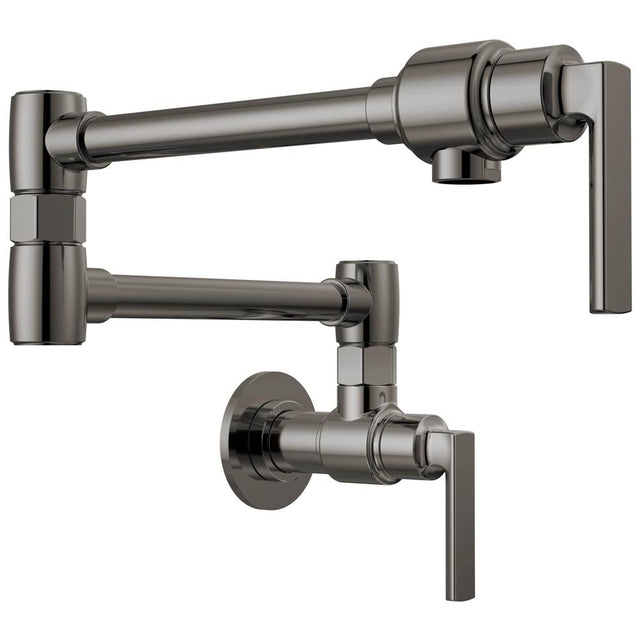 Brizo - Kintsu Wall Mount Pot Filler with Lever Handle - Brilliance Black Onyx