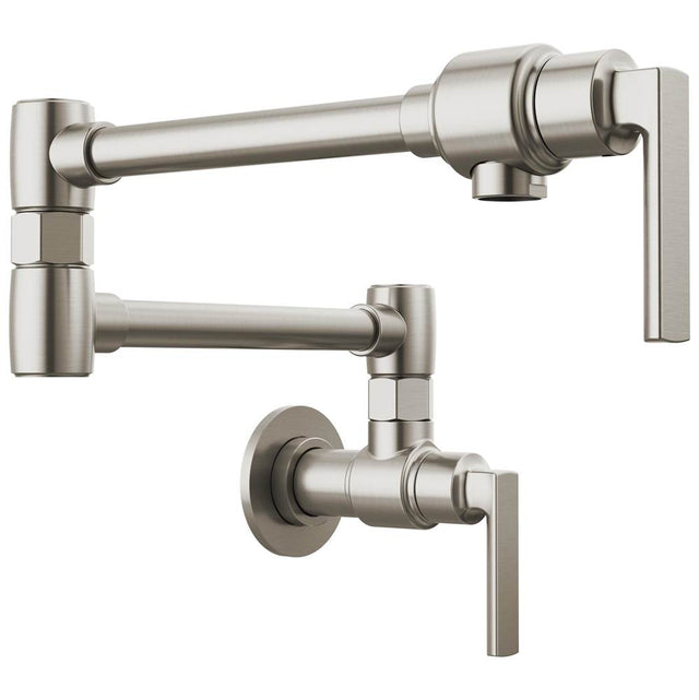 Brizo - Kintsu Wall Mount Pot Filler with Lever Handle - Stainless