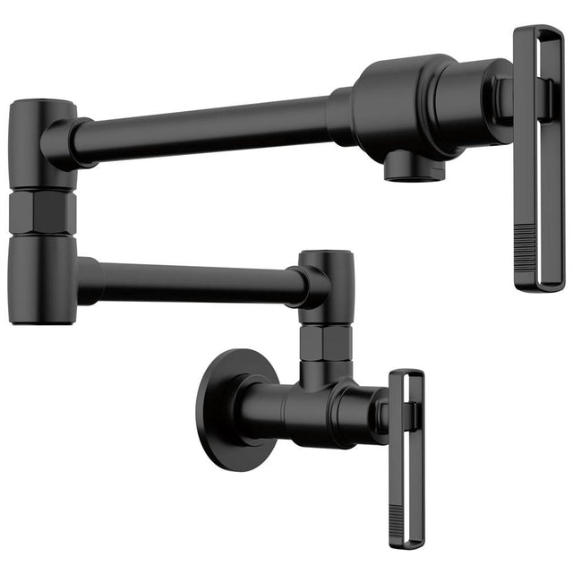 Brizo - Kintsu Wall Mount Pot Filler with Knob Handle - Matte Black