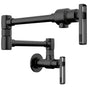Brizo - Kintsu Wall Mount Pot Filler with Knob Handle - Matte Black