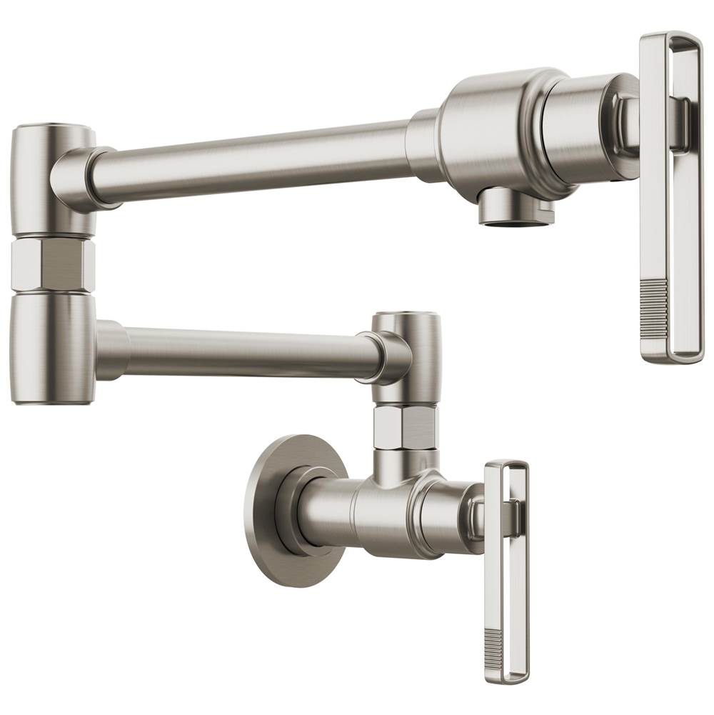 Brizo - Kintsu Wall Mount Pot Filler with Knob Handle - Stainless