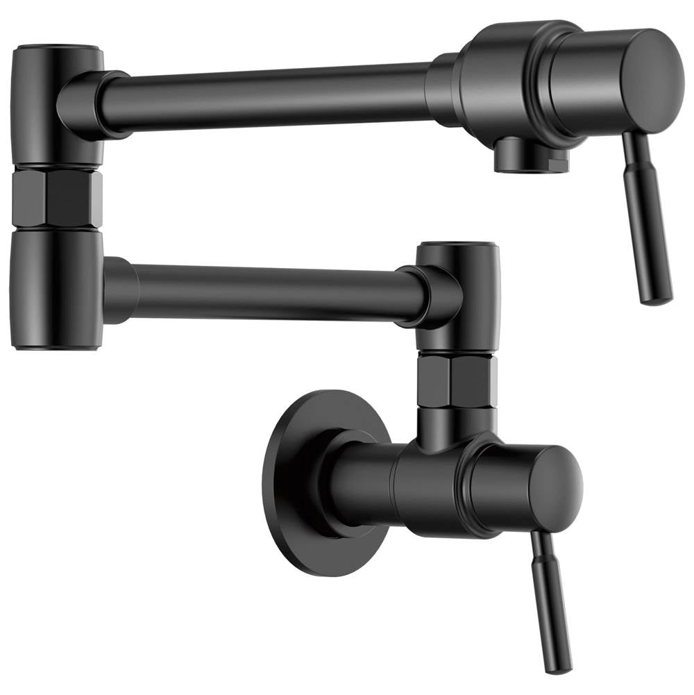 Brizo - European Linear Wall Mount Pot Filler - Matte Black