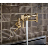 European Linear Wall Mount Pot Filler