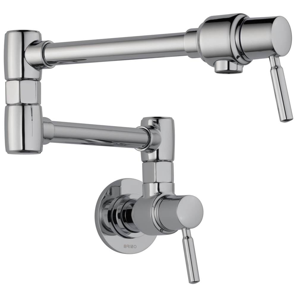 Brizo - European Wall Mount Pot Filler Faucet - Chrome