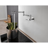 European Linear Wall Mount Pot Filler