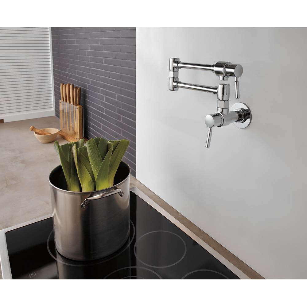 European Linear Wall Mount Pot Filler
