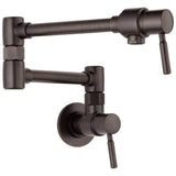 Brizo - European Wall Mount Pot Filler Faucet - Venetian Bronze