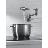European Linear Wall Mount Pot Filler