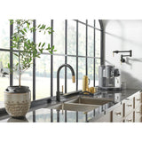 Litze Wall Mount Pot Filler with Knurled Handle Kit