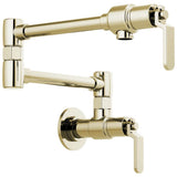 Brizo - Litze Wall Mount Pot Filler with Industrial Handle Kit - Polished Nickel