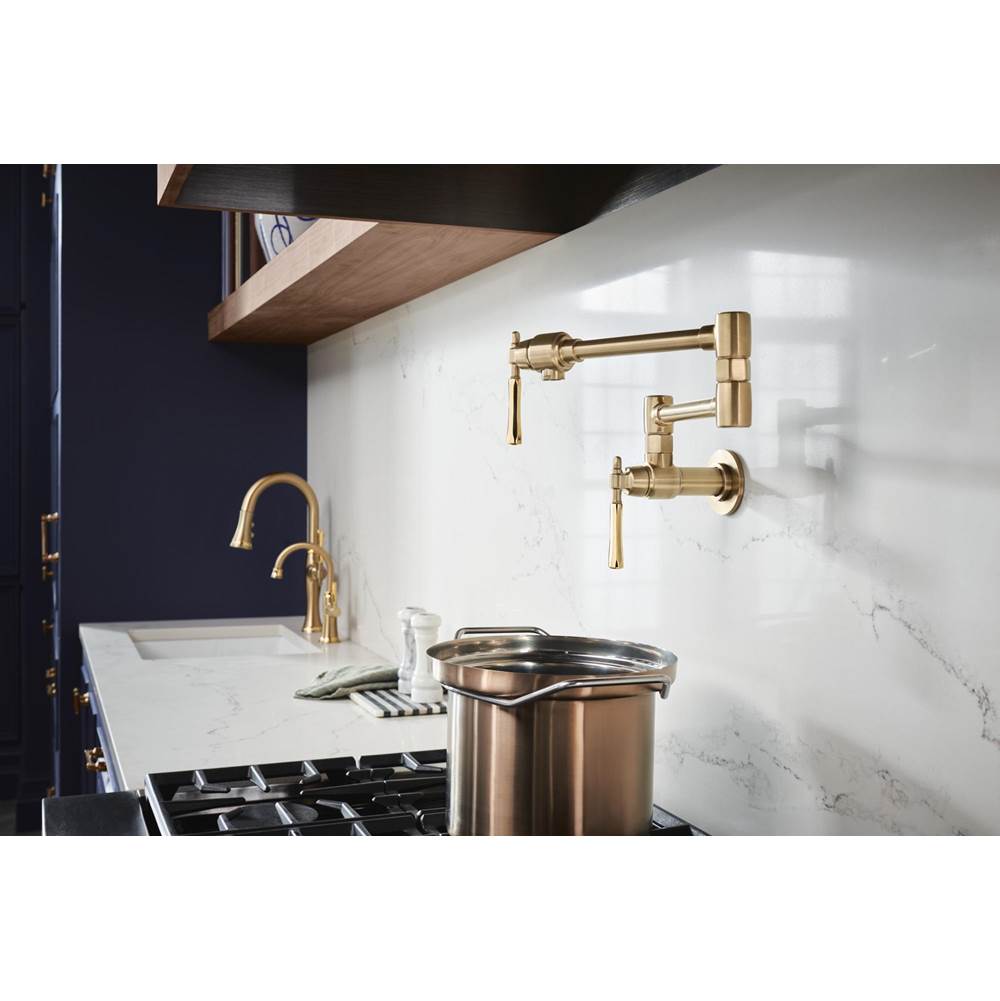 The TulhamE Kitchen Collection by Brizo Wall Mount Pot Filler
