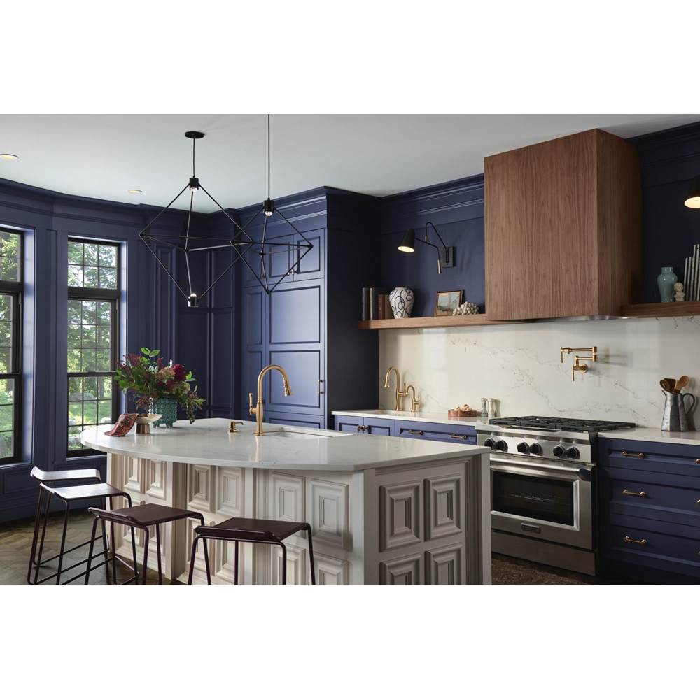 The TulhamE Kitchen Collection by Brizo Wall Mount Pot Filler