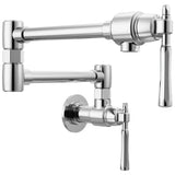 Brizo - The TulhamE Kitchen Collection by Brizo Wall Mount Pot Filler - Chrome
