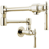 Brizo - The TulhamE Kitchen Collection by Brizo Wall Mount Pot Filler - Polished Nickel