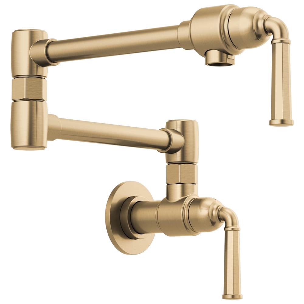 Brizo - Rook Wall Mount Pot Filler - Luxe Gold