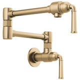 Brizo - Rook Wall Mount Pot Filler - Luxe Gold
