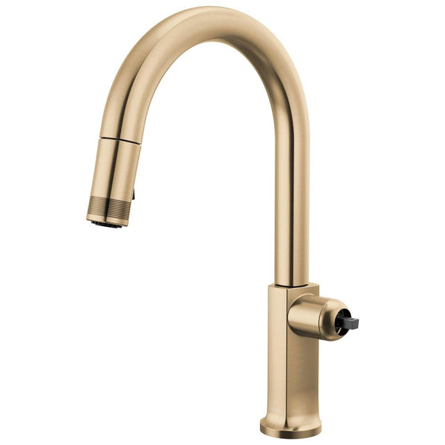 Brizo - Kintsu Pull-Down Faucet with Arc Spout - Less Handle - Luxe Gold