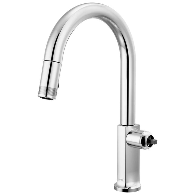 Brizo - Kintsu Pull-Down Faucet with Arc Spout - Less Handle - Chrome