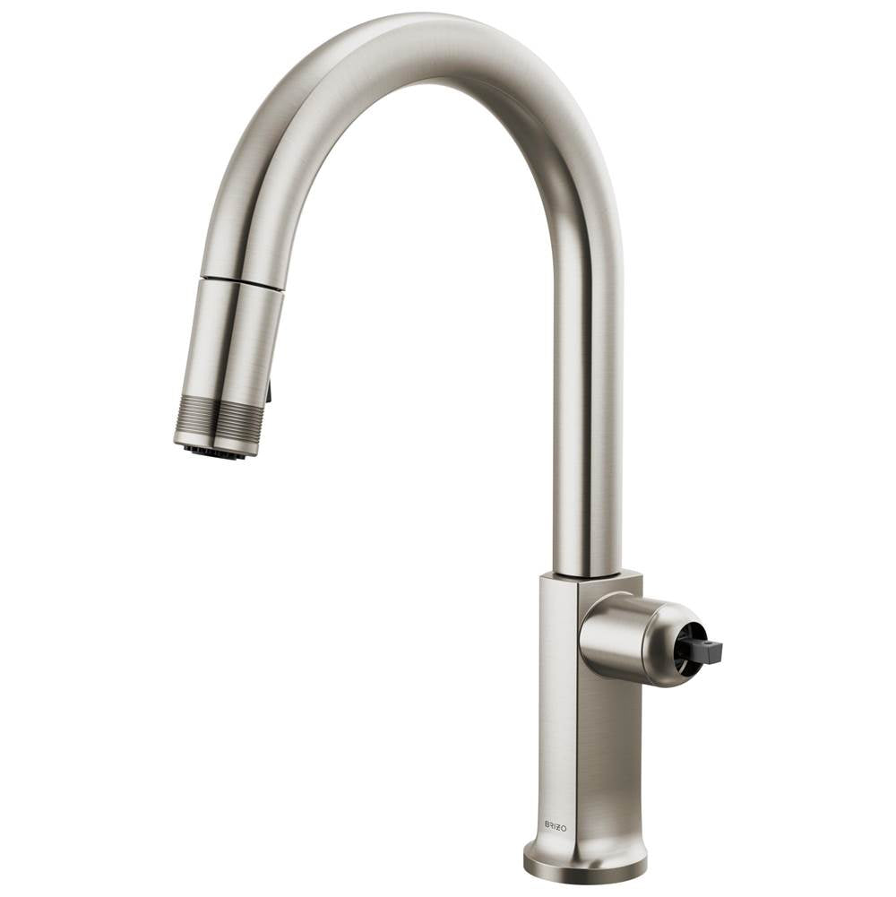 Brizo - Kintsu Pull-Down Faucet with Arc Spout - Less Handle - Stainless