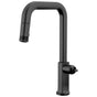 Brizo - Kintsu Pull-Down Faucet with Square Spout - Less Handle - Matte Black