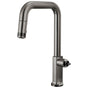 Brizo - Kintsu Pull-Down Faucet with Square Spout - Less Handle - Brilliance Black Onyx