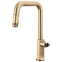 Brizo - Kintsu Pull-Down Faucet with Square Spout - Less Handle - Luxe Gold