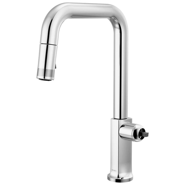 Brizo - Kintsu Pull-Down Faucet with Square Spout - Less Handle - Chrome