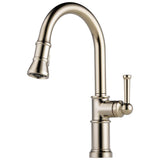 Brizo - Artesso Single Handle Pull-Down Kitchen Faucet - Polished Nickel