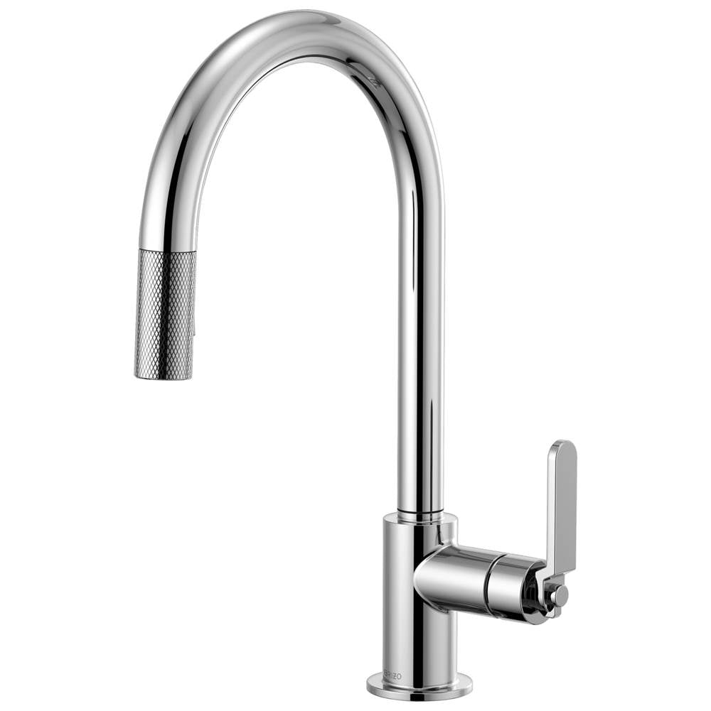 Brizo - Litze Pull-Down Faucet with Arc Spout and Industrial Handle - Chrome