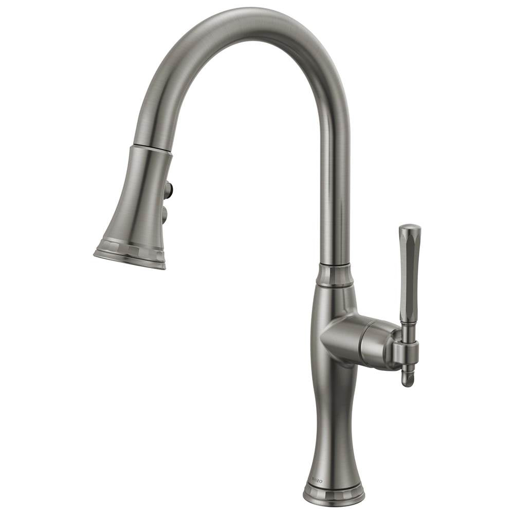 Brizo - The TulhamE Kitchen Collection by Brizo Pull-Down Kitchen Faucet - Luxe Steel