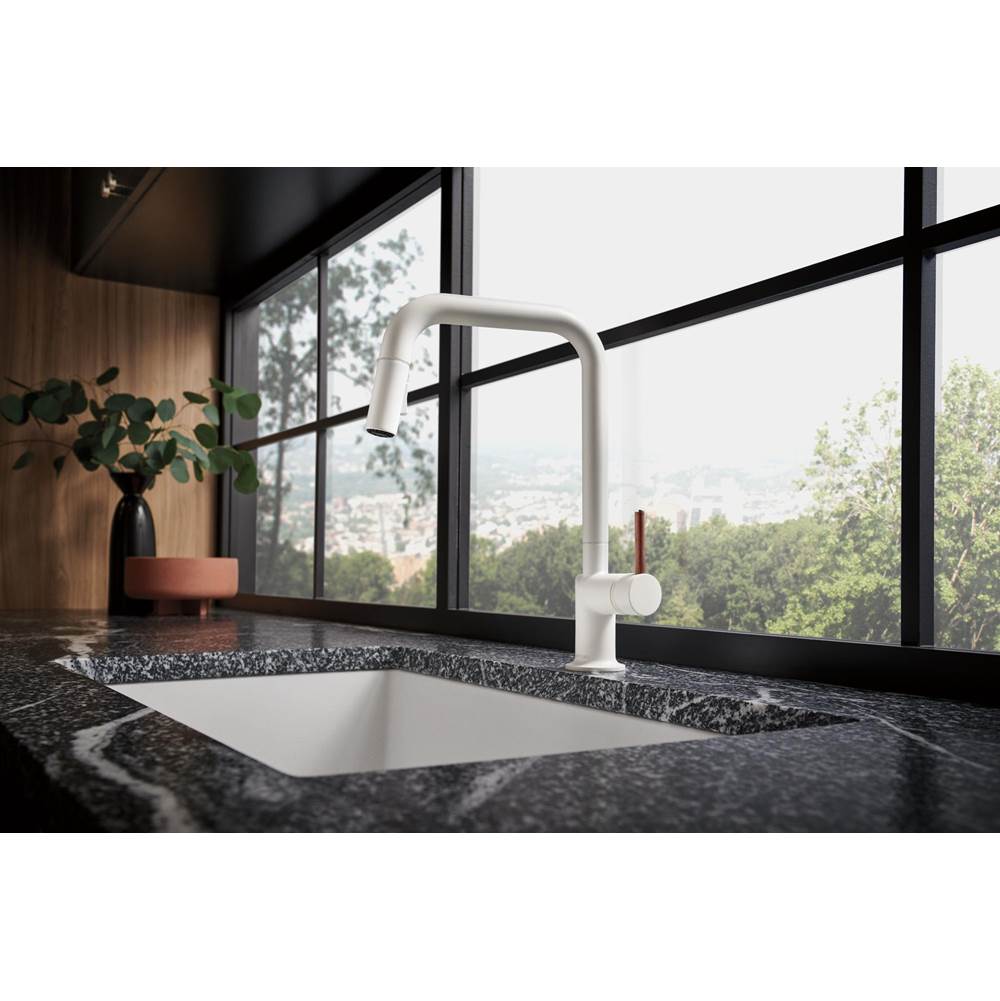 Odin Pull-Down Faucet with Square Spout - Less Handle