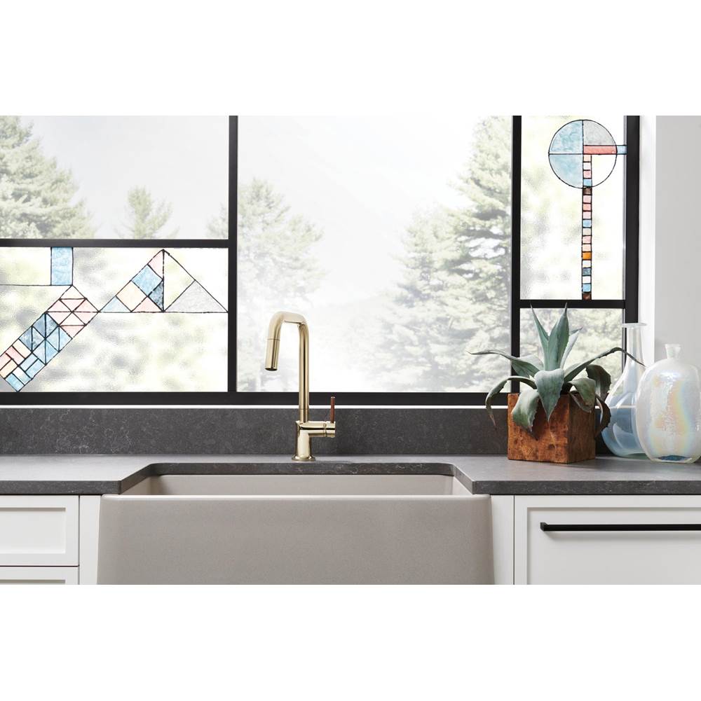 Odin Pull-Down Faucet with Square Spout - Less Handle