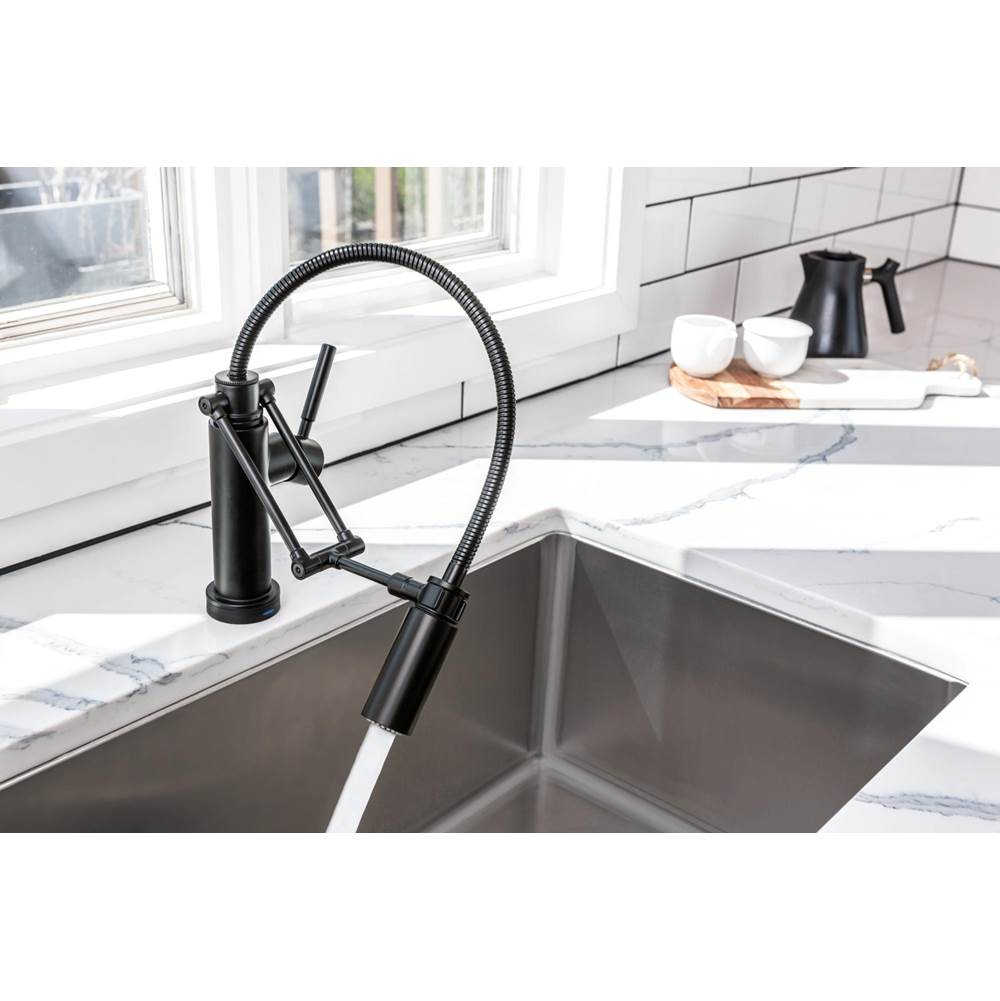 Solna Articulating Faucet With Finished Hose