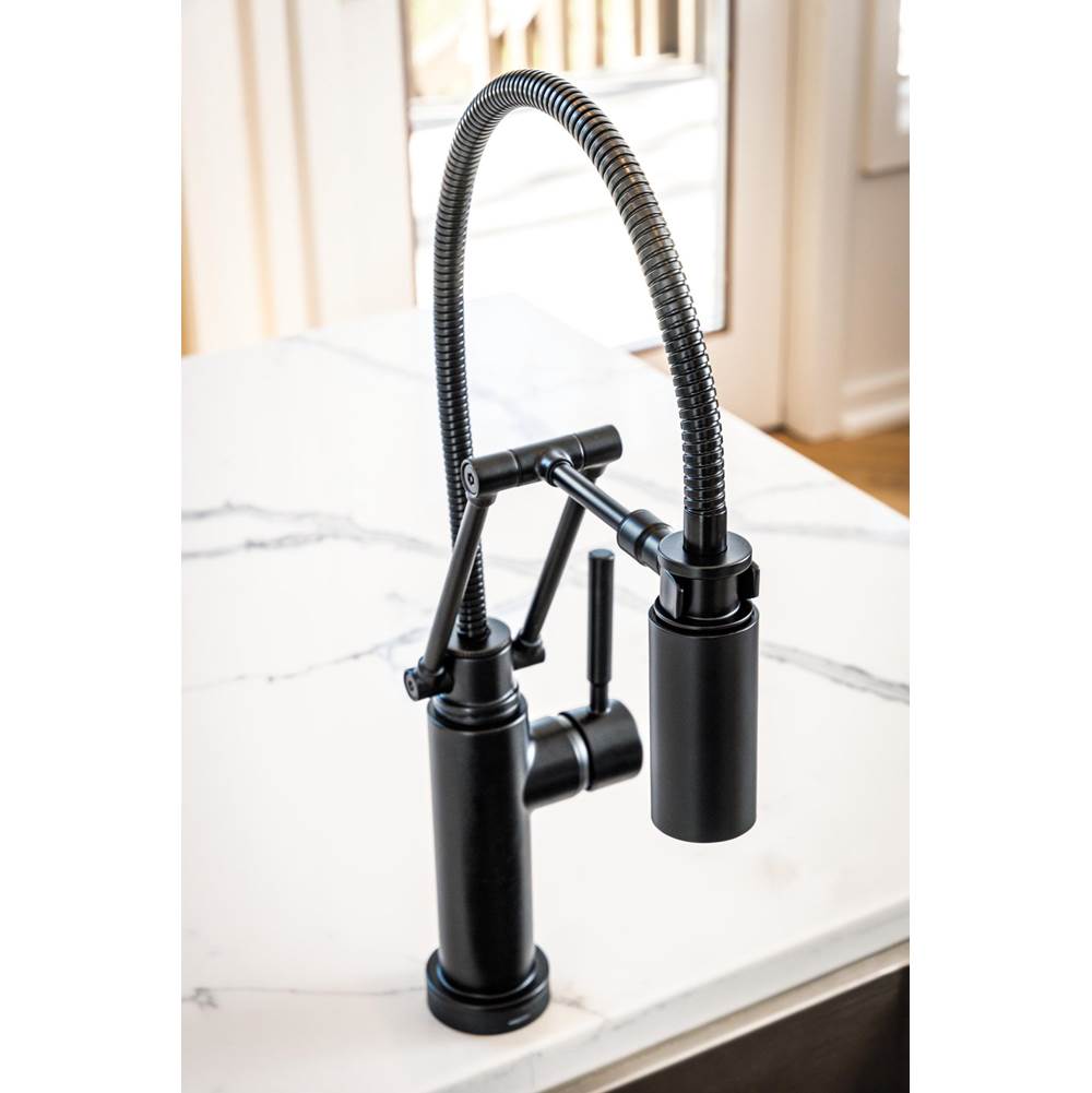 Solna Articulating Faucet With Finished Hose