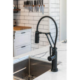 Solna Articulating Faucet With Finished Hose