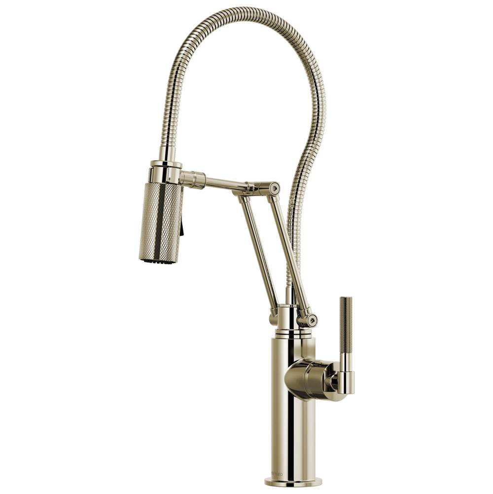 Brizo - Litze Articulating Faucet With Finished Hose - Polished Nickel
